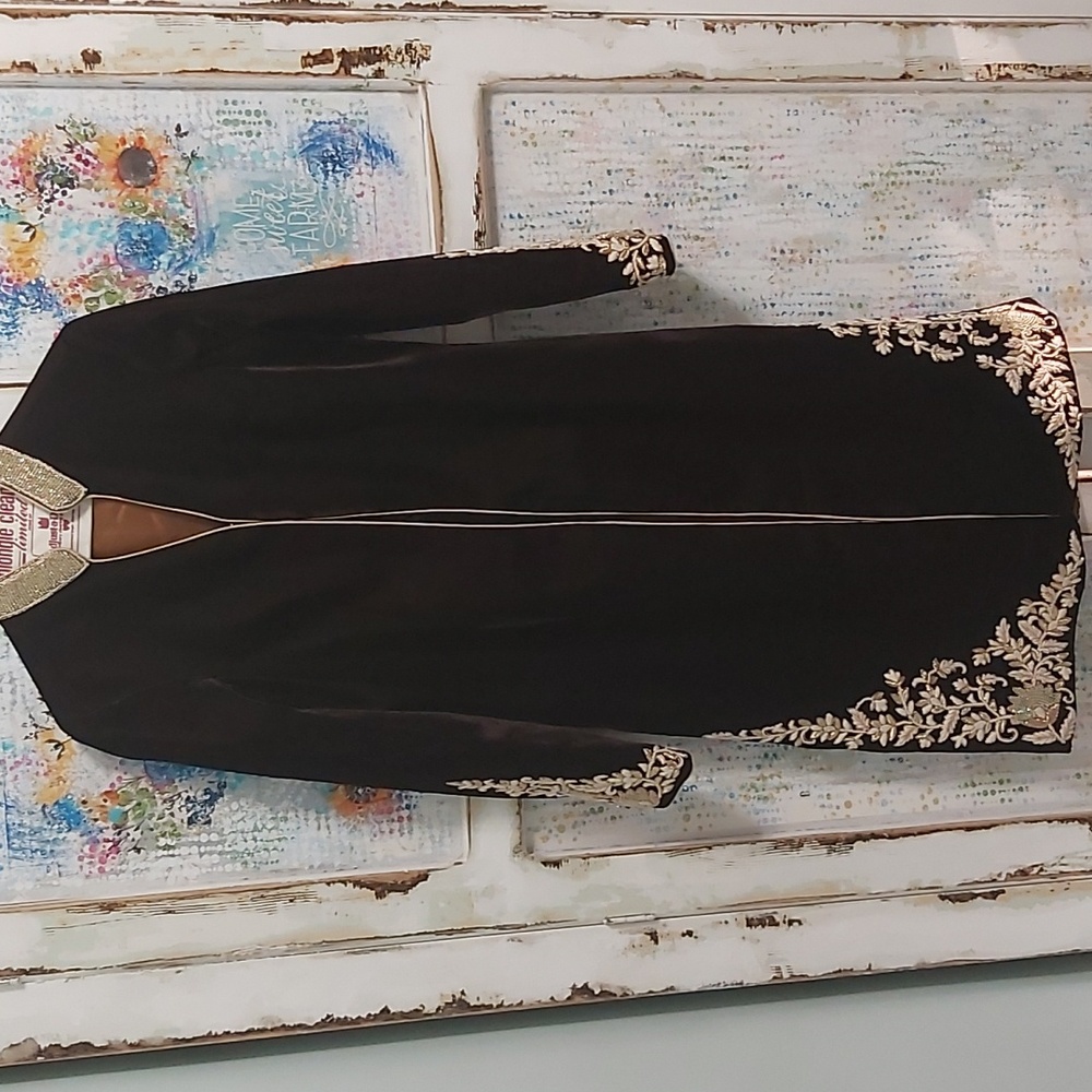 Embroidered Coat ANTHROPOLOGIE STYLE